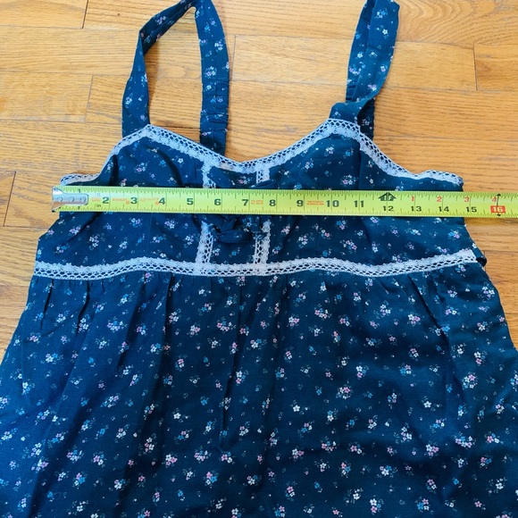 Emerson Fry Tiered Maxi Dress Anne Flowers MAJOLICA, Lined , Size M, Like New - Picture 9 of 10